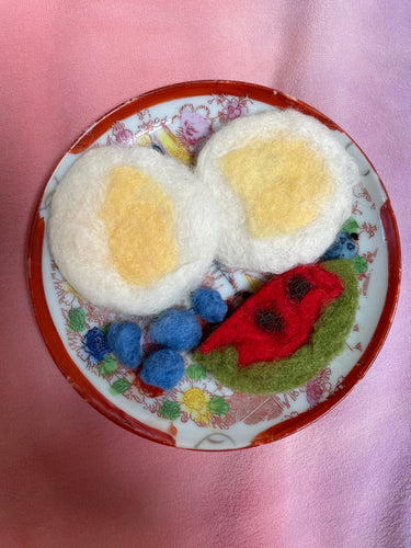 The Play Cafe - Wet Felting WITH Young Children!  Menu - Breakfast!