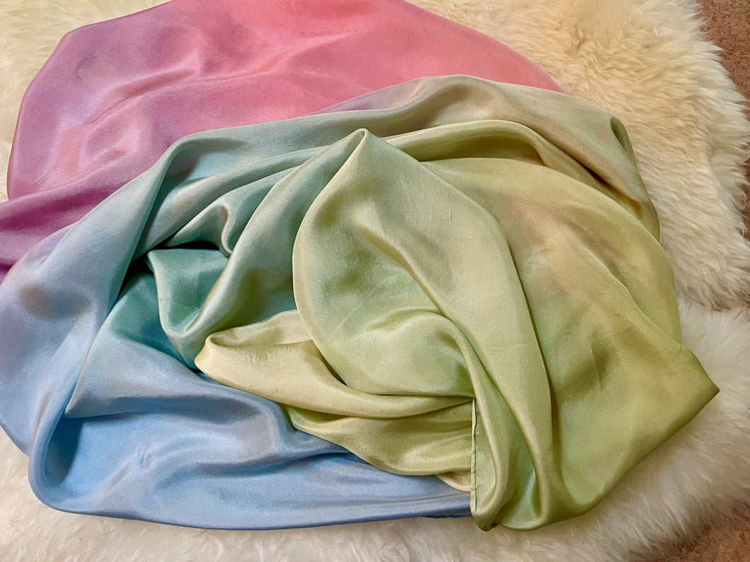Rainbow Silk for Puppet Stages