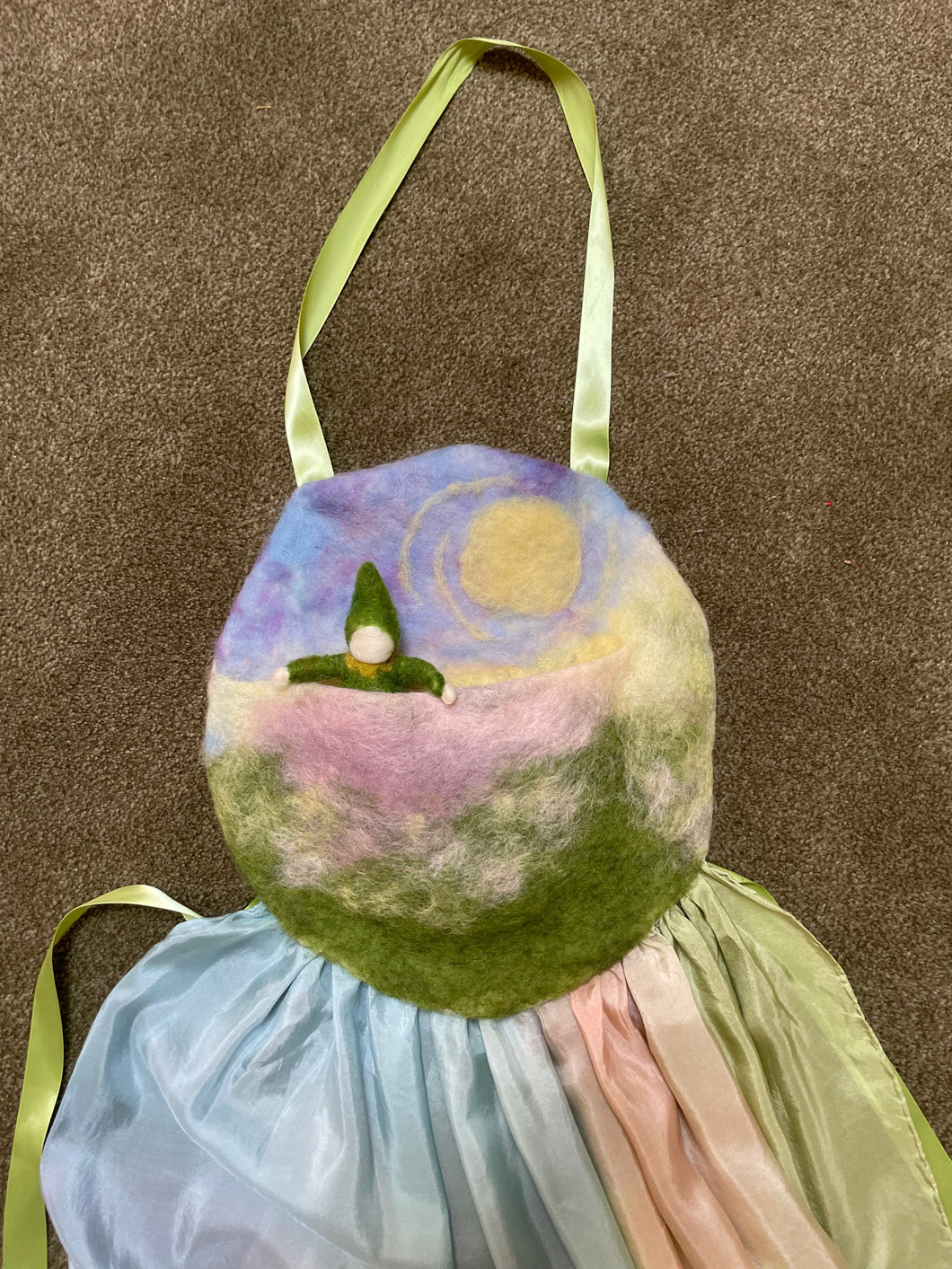 SOLD!!!!!!  Handmade Summer-Time  Puppetry Story Apron Theater