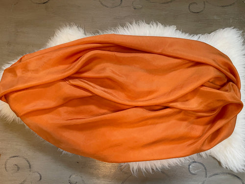 Seasonal Orange Silk for Puppet Stages