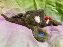 Props for a Shelter Story Puppet Show - Hollow Stump and Mouse