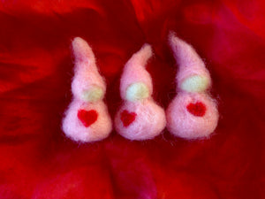 FREE! Beginner Needle-felting mini-class for all!  Tutorial for Making VALENTINE  Babies!!  Fun and Easy! February 1 through Valentines day 2024